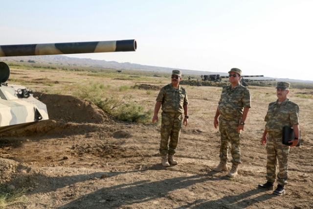 Azerbaijan continues staff military exercises - PHOTOS